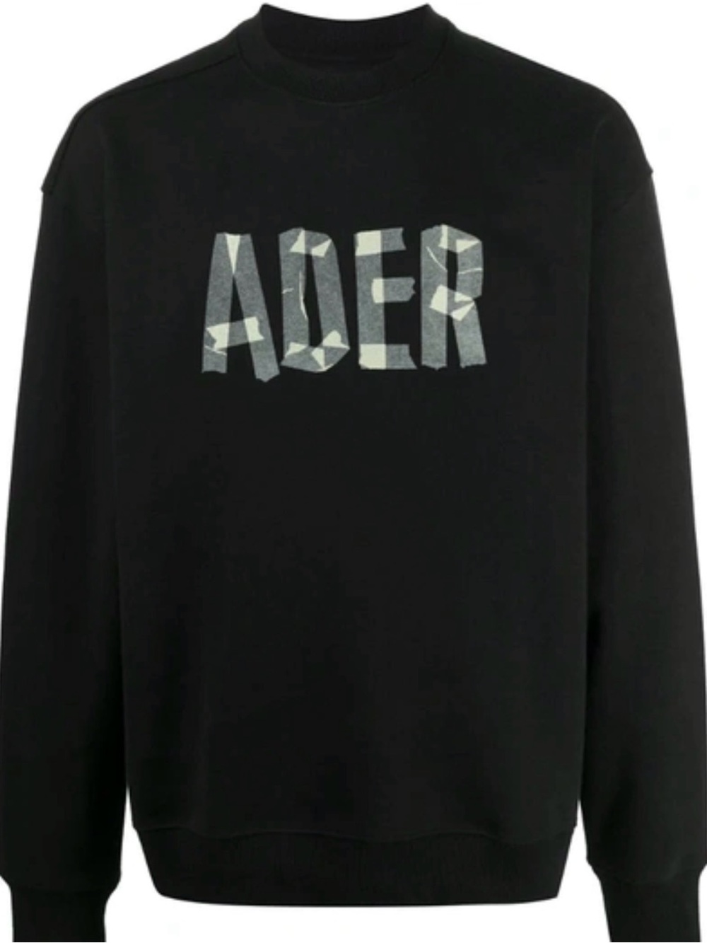 NWT ADER ERROR Black Masking Logo Sweatshirt Size 1